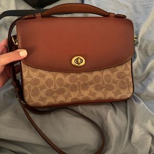Coach Cassie (Tan & Monogram Canvas)